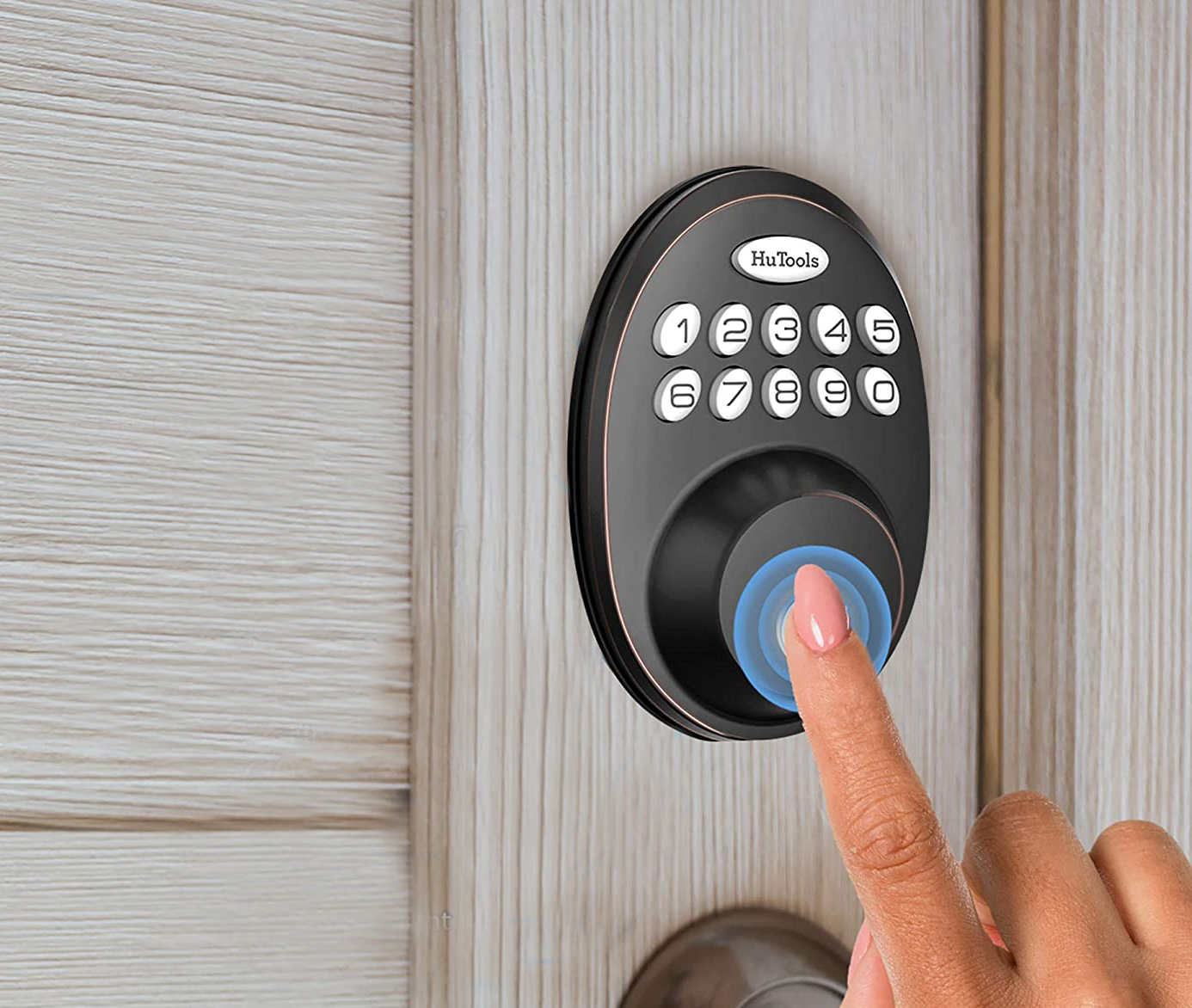 HuTools HT02 Fingerprint Electronic Lock with Keypad Review Blog for